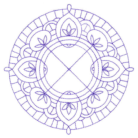 Decorative Quilting Backdrop Circle 2 (Double Run)