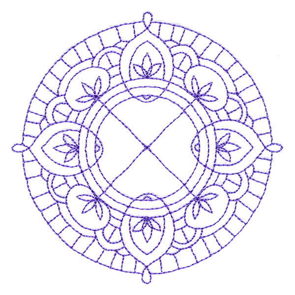 Decorative Quilting Backdrop Circle 2 (Double Run)