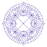 Decorative Quilting Backdrop Circle 2 (Double Run)