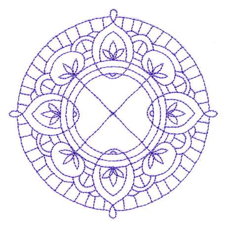 Decorative Quilting Backdrop Circle 2 (Double Run)