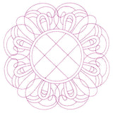 Decorative Quilting Backdrop Circle 3 (Double Run)