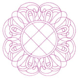 Decorative Quilting Backdrop Circle 3 (Double Run)