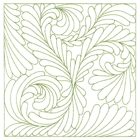 Playful Textures Quilting - Dancing Feathers (Double Run)