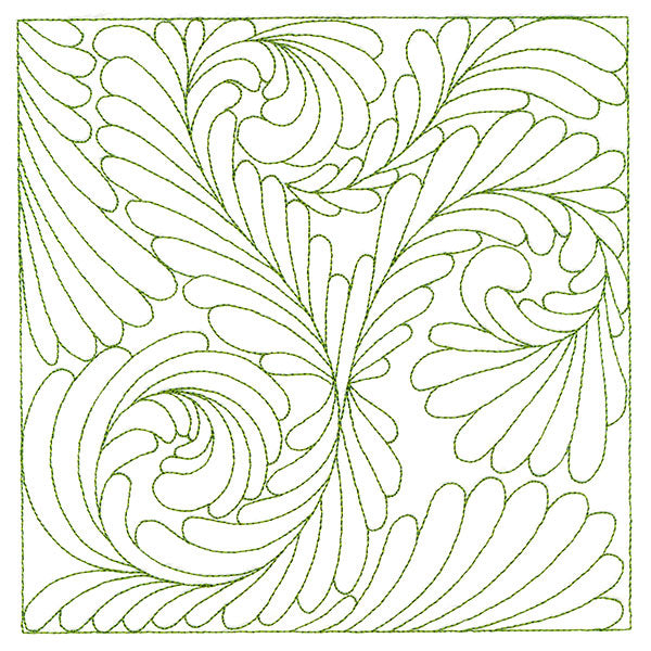 Playful Textures Quilting - Dancing Feathers (Double Run)