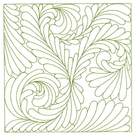 Playful Textures Quilting - Dancing Feathers (Double Run)