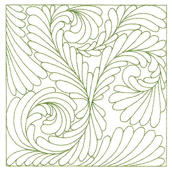 Playful Textures Quilting - Dancing Feathers (Double Run)