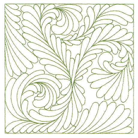 Playful Textures Quilting - Dancing Feathers (Double Run)