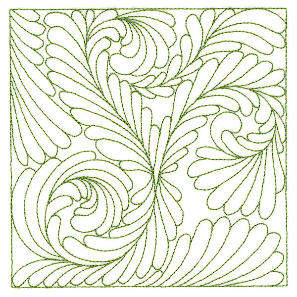 Playful Textures Quilting - Dancing Feathers (Double Run)