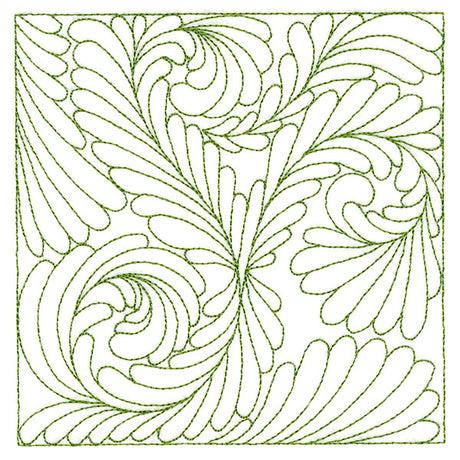 Playful Textures Quilting - Dancing Feathers (Double Run)