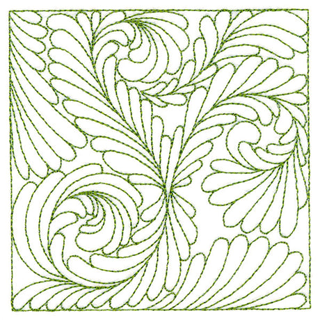 Playful Textures Quilting - Dancing Feathers (Double Run)