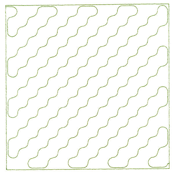 Playful Textures Quilting - Diagonal Stripes (Double Run)