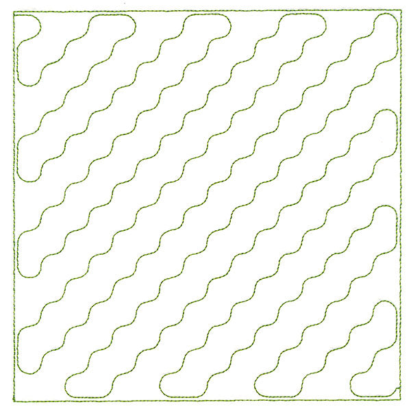 Playful Textures Quilting - Diagonal Stripes (Double Run)