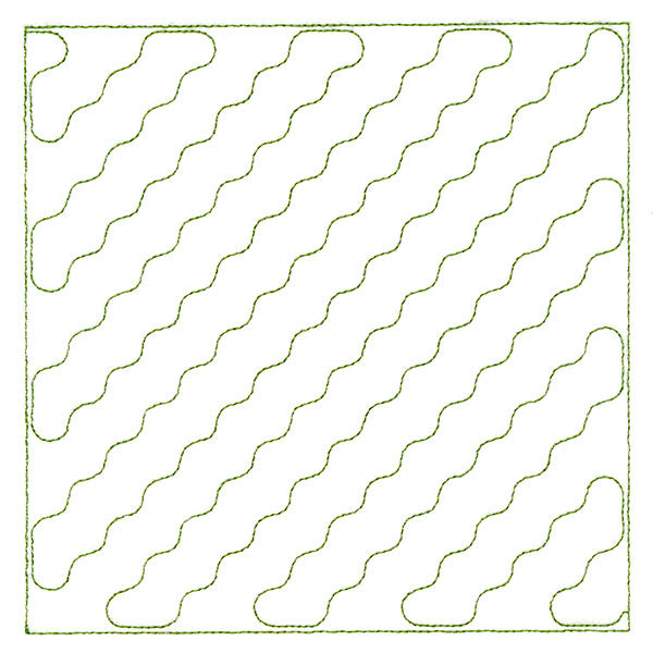 Playful Textures Quilting - Diagonal Stripes (Double Run)