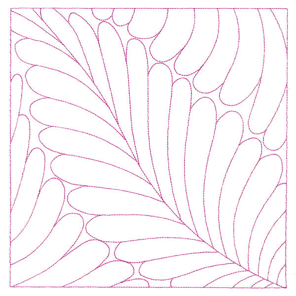 Playful Textures Quilting - Feathers (Double Run)