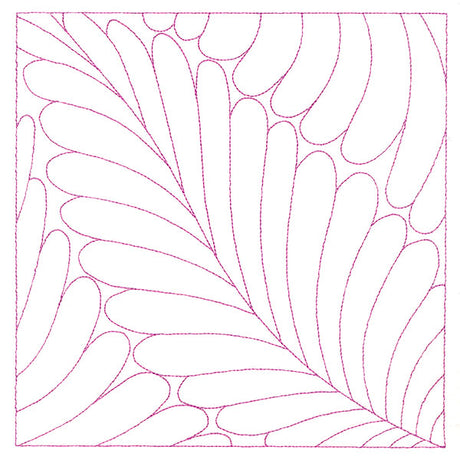 Playful Textures Quilting - Feathers (Double Run)
