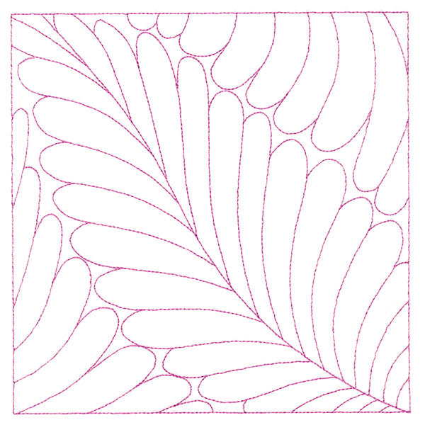 Playful Textures Quilting - Feathers (Double Run)