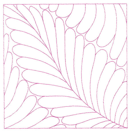 Playful Textures Quilting - Feathers (Double Run)