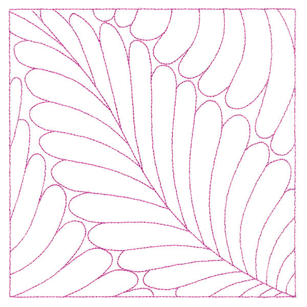 Playful Textures Quilting - Feathers (Double Run)