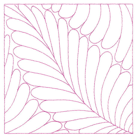 Playful Textures Quilting - Feathers (Double Run)