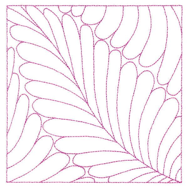 Playful Textures Quilting - Feathers (Double Run)