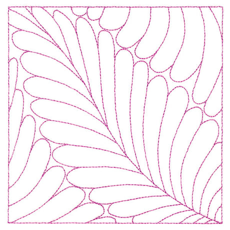 Playful Textures Quilting - Feathers (Double Run)