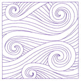 Playful Textures Quilting - Waves (Double Run)