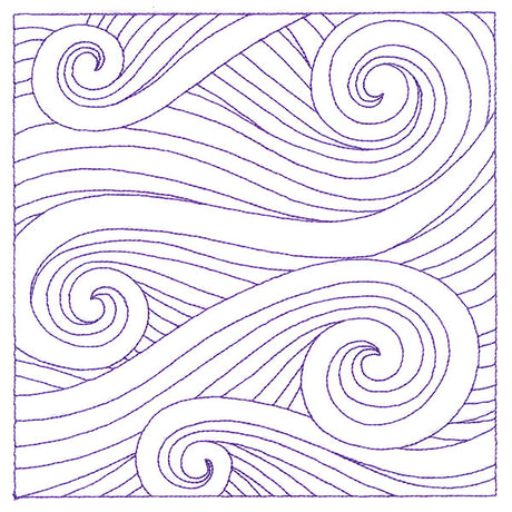 Playful Textures Quilting - Waves (Double Run)