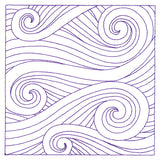 Playful Textures Quilting - Waves (Double Run)