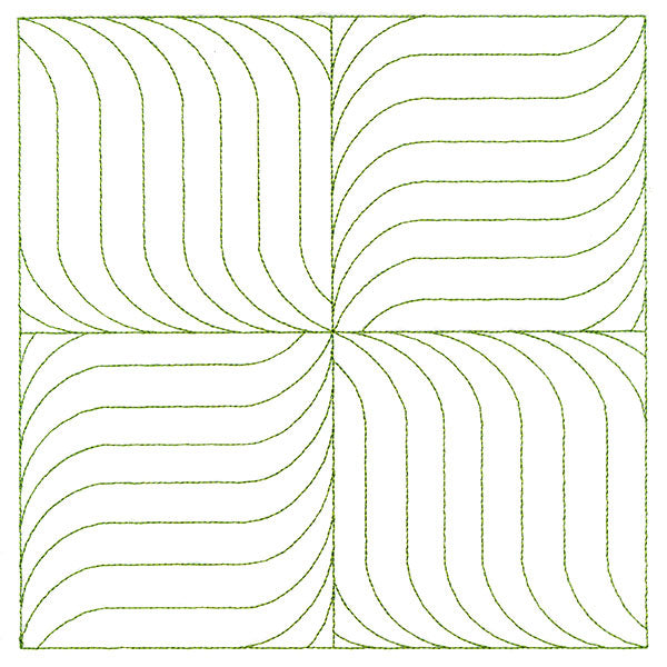 Playful Textures Quilting - Pinwheel Waves (Double Run)