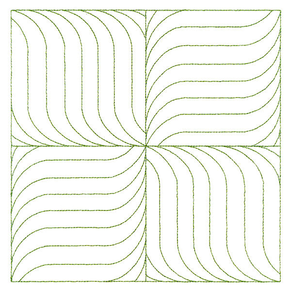 Playful Textures Quilting - Pinwheel Waves (Double Run)