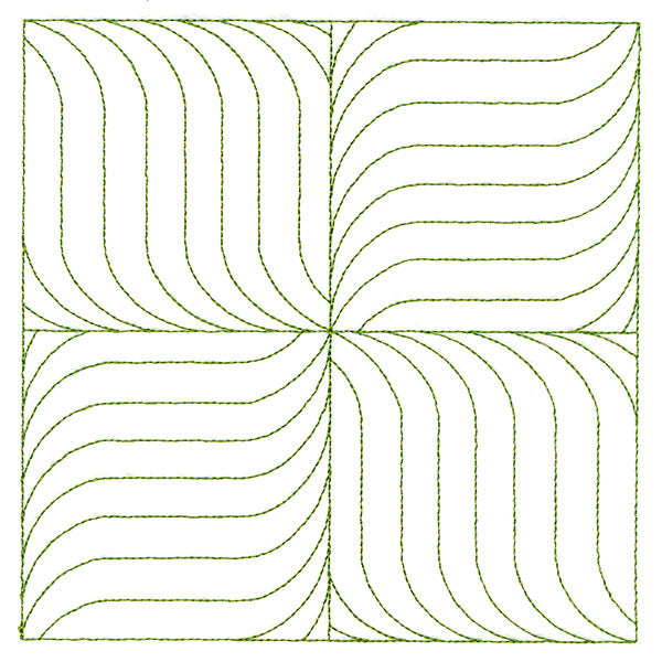 Playful Textures Quilting - Pinwheel Waves (Double Run)