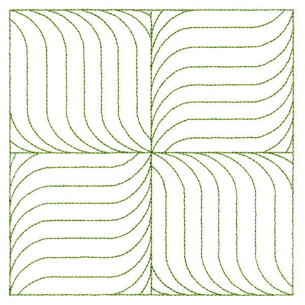 Playful Textures Quilting - Pinwheel Waves (Double Run)