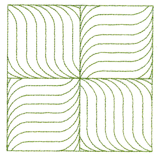 Playful Textures Quilting - Pinwheel Waves (Double Run)