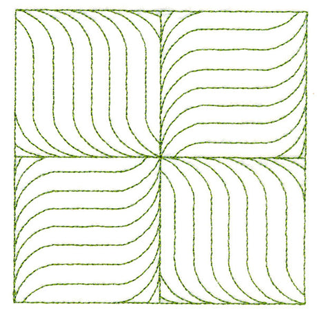 Playful Textures Quilting - Pinwheel Waves (Double Run)