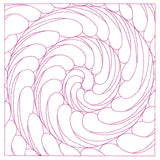 Playful Textures Quilting - Spiraling Feathers (Double Run)