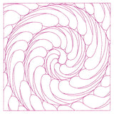 Playful Textures Quilting - Spiraling Feathers (Double Run)