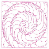 Playful Textures Quilting - Spiraling Feathers (Double Run)