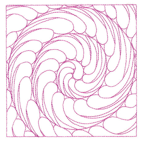 Playful Textures Quilting - Spiraling Feathers (Double Run)