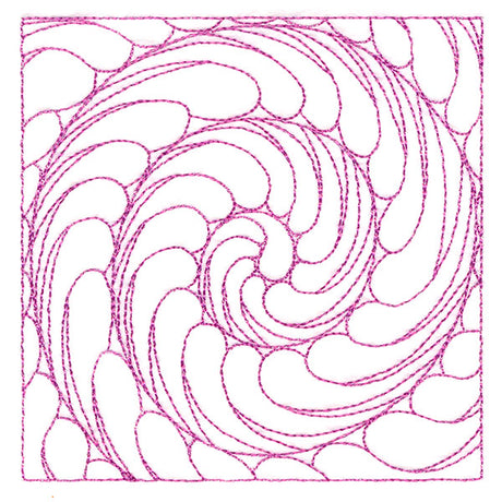Playful Textures Quilting - Spiraling Feathers (Double Run)