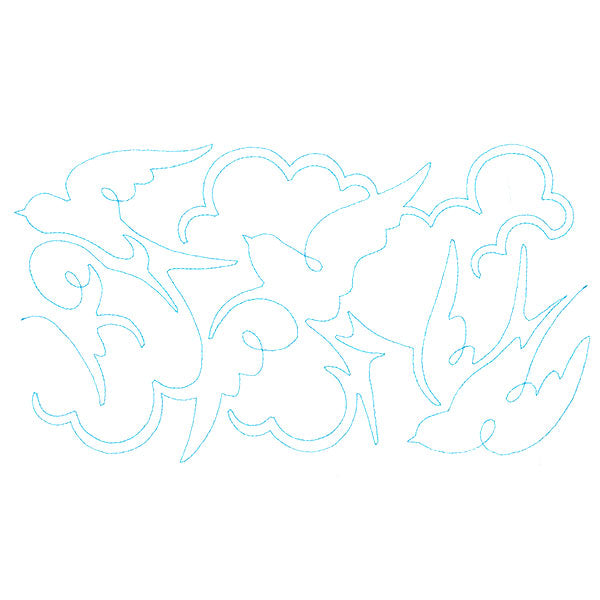 Nature's Textures - Swallows (Edge-to-Edge Quilting)