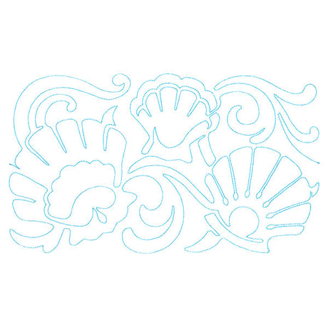 Nature's Textures - Seashells (Edge-to-Edge Quilting)