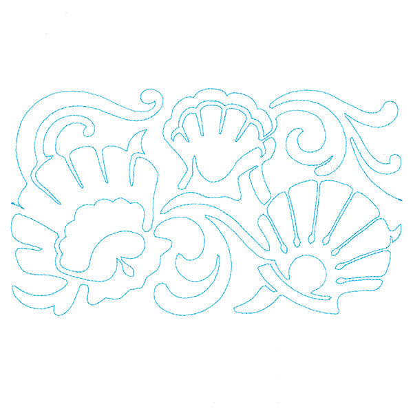 Nature's Textures - Seashells (Edge-to-Edge Quilting)