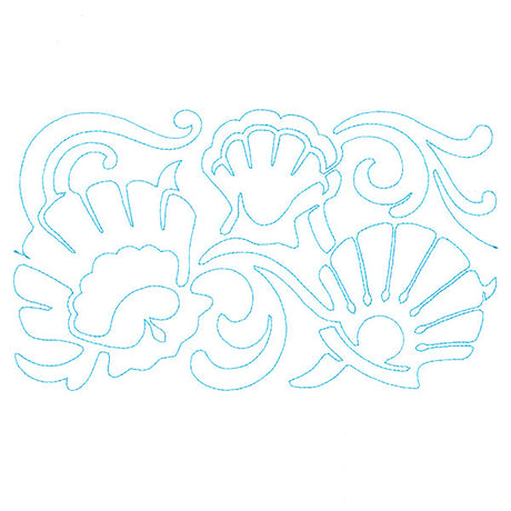 Nature's Textures - Seashells (Edge-to-Edge Quilting)