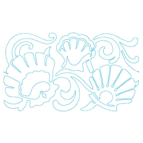 Nature's Textures - Seashells (Edge-to-Edge Quilting)