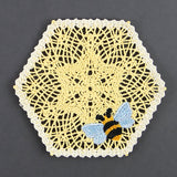 Honeycomb and Bee Doily (Battenburg Lace)