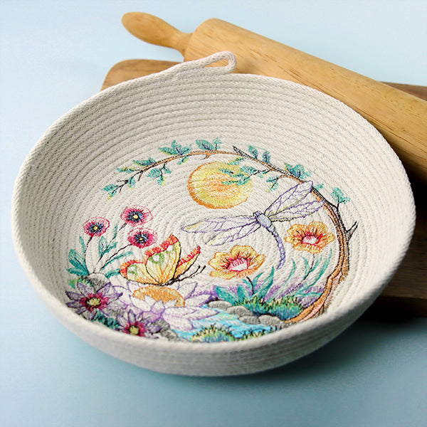 Sunset Glade Dragonfly and Butterfly Wreath