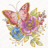 Shimmering Butterfly and Anemones Feature