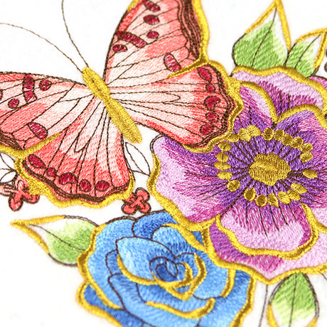 Shimmering Butterfly and Anemones Feature