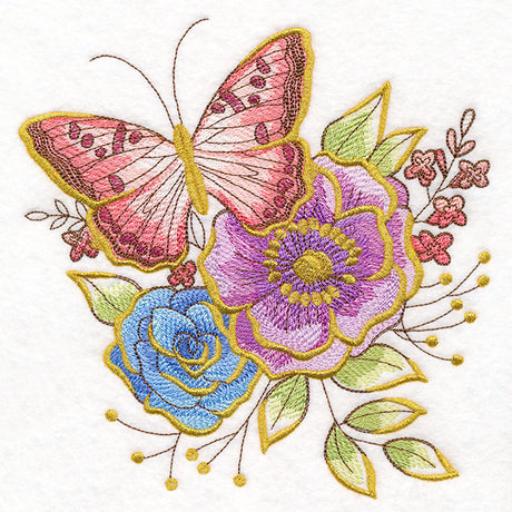 Shimmering Butterfly and Anemones Feature