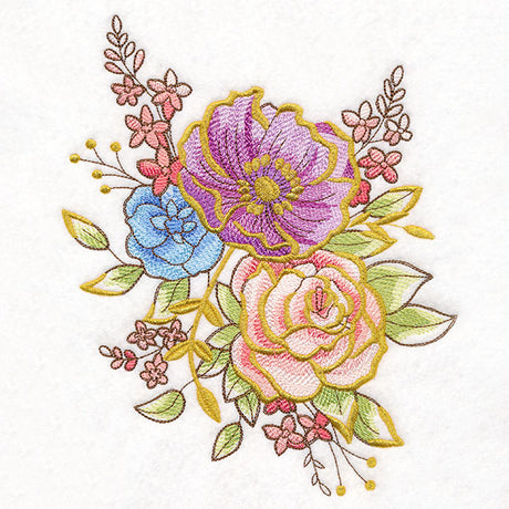 Shimmering Anemone and Rose Feature